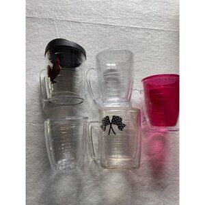 Tervis Insulated Mugs Set Of 5 Rooster & Racing Flags Patterns